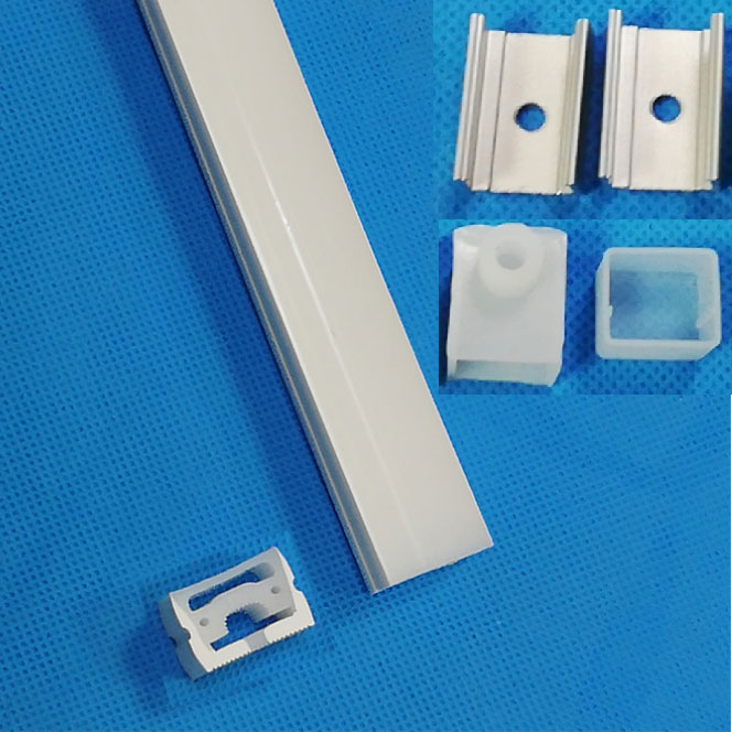 Silicone LED Diffuser Channel Flexible 120° Top Emitting 20*14mm